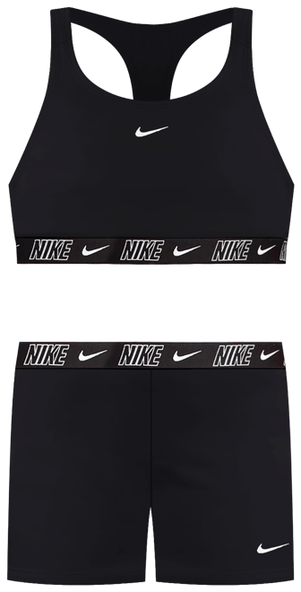 Natación Nike Conjunto de shorts y bikini de espalda deportiva para niña talla grande