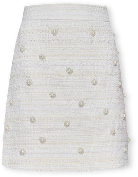 Women's Embellished Tweed Skirt