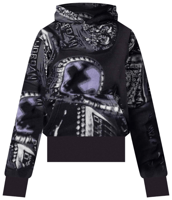 Jordan MVP Big Kids' Fleece Printed Pullover Hoodie