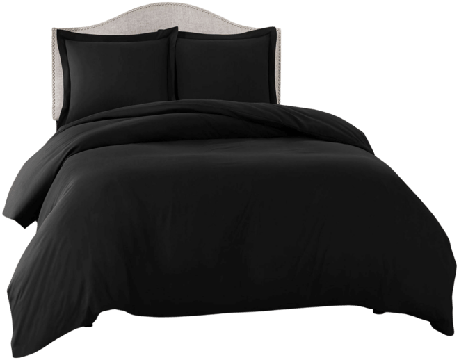 Neslt Super Soft Double Brushed Microfiber 3 Pc. Duvet Cover Set, Queen