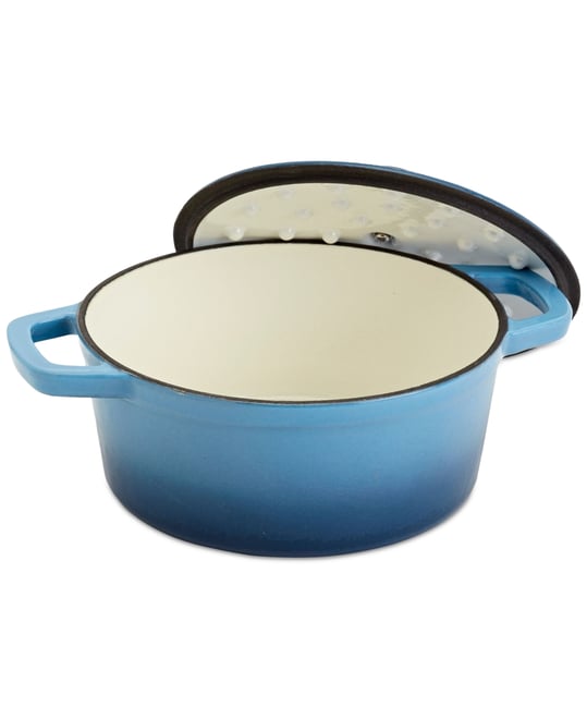 Blue Gradient 5-Quart Enameled Cast Iron Dutch Oven
