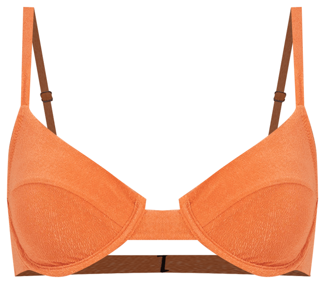 Women's Underwire Solid Bikini Top