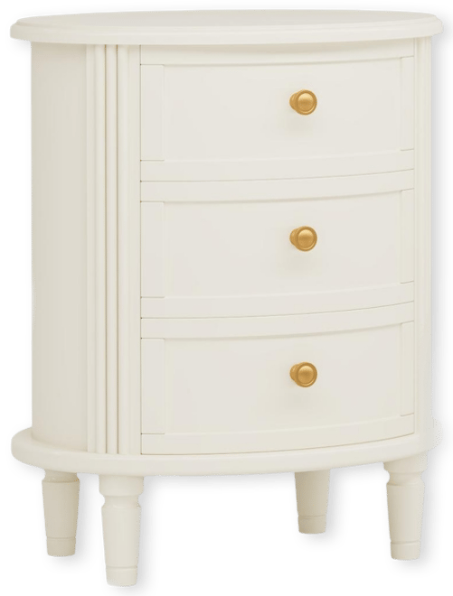 Nightstand with 3 Drawers, Vintage like Bed Side Table for Bedroom, No Assembly Required