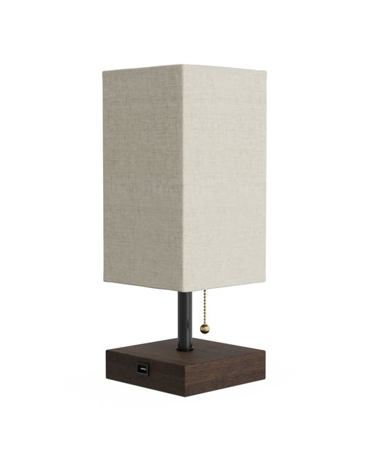 14" Usb Modern Desk Rectangle Desk Lamp