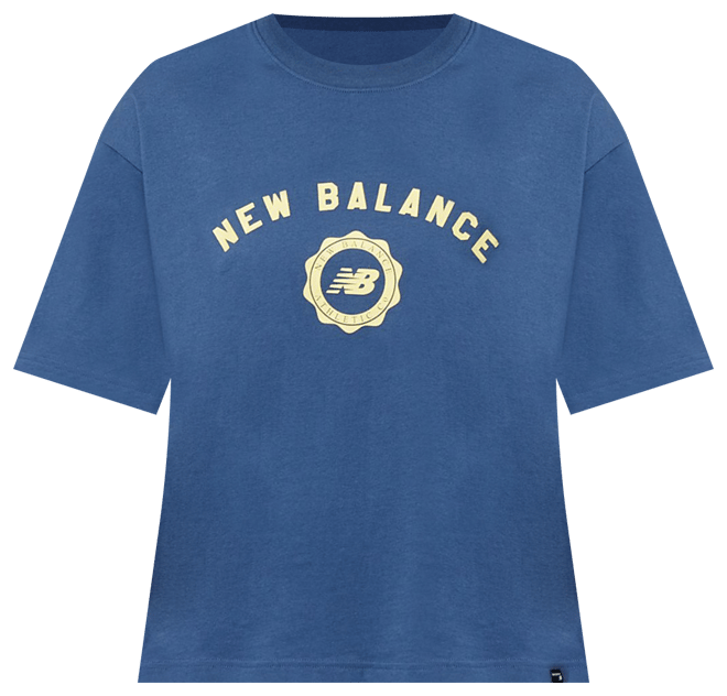 New Balance Women's Sport Varsity Cotton Jersey Boxy T-Shirt