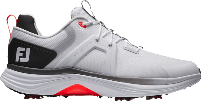 Free Shipping - FootJoy HyperFlex Golf Shoes White/Grey/Red 55469