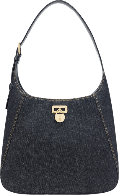 Lauren Ralph Lauren Tanner Medium Denim Shoulder Bag - Macy
