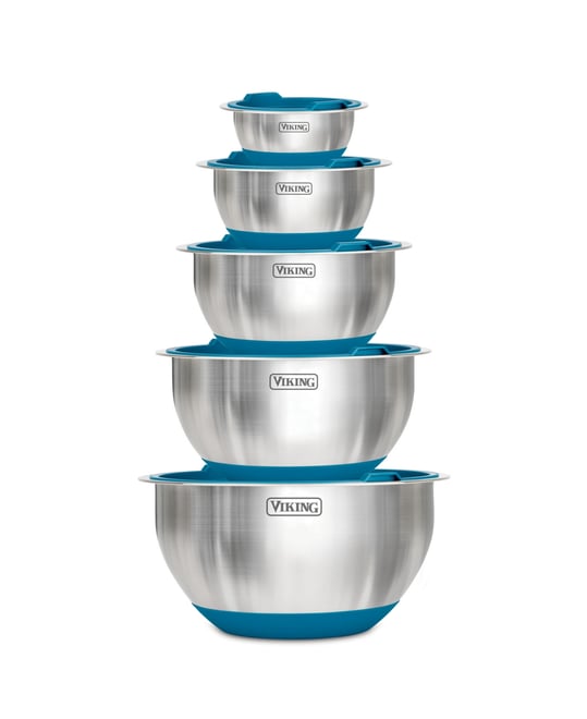 10 Pc Stainless Steel Mixing Bowl Set