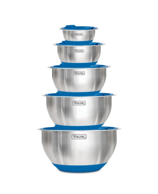 10 Pc Stainless Steel Mixing Bowl Set