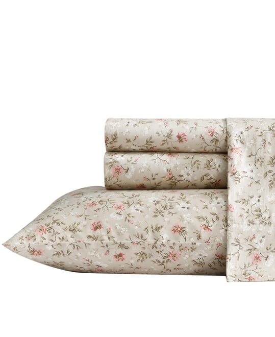 Closeout!  300 Thread Count Cotton Sateen 4-Pc. Sheet Set, Queen