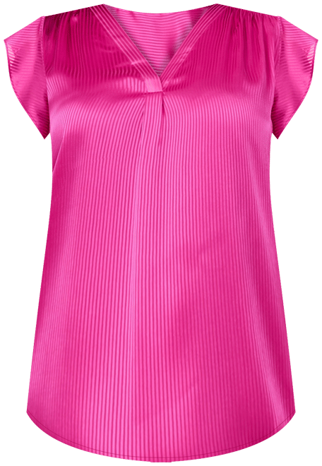 Plus Size V-Neck Flutter-Sleeve Blouse, Exclusively at Macy's