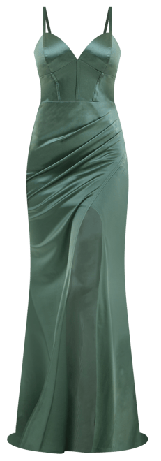 white christmas dresses Long Chiffon Sweetheart Neckline Corset Formal Prom Dress – The Dress Outlet