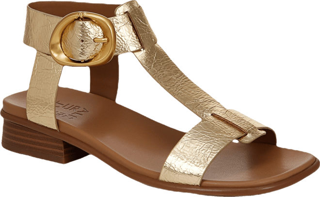 Women's Brandy T-Strap Stacked Low Block Heel Sandals