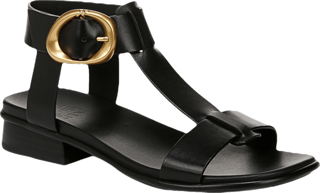 Women's Brandy T-Strap Stacked Low Block Heel Sandals