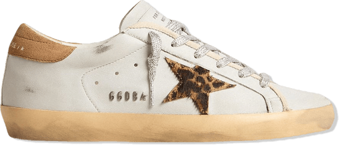 Golden Goose Women's Super Star Leopard Print Calf Hair