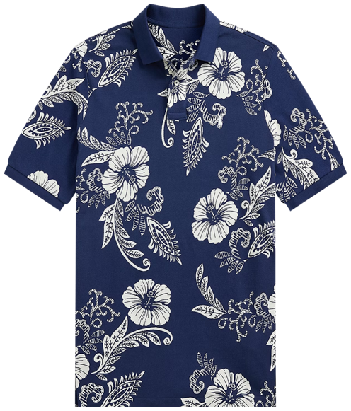 Polo Ralph Lauren Men's Classic-Fit Hibiscus Mesh Polo Shirt