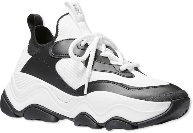 スニーカー Michael By Michael Kors Atlas Leather Sneaker Amazon.com | Michael Kors Men's Atlas Trainer Sneaker, Black