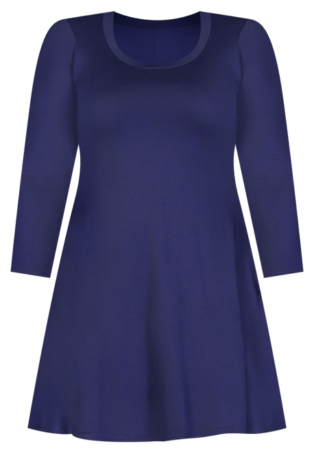 Plus Size Flared Dress