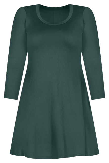 Plus Size Flared Dress