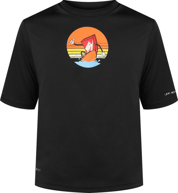 Nike Swim Hydroguard Playera de manga corta Dri-FIT para niño talla grande