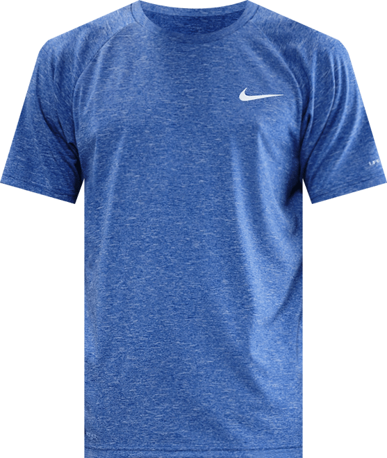 Nike Camiseta Hydroguard de natación de manga corta de tela jaspeada para hombre