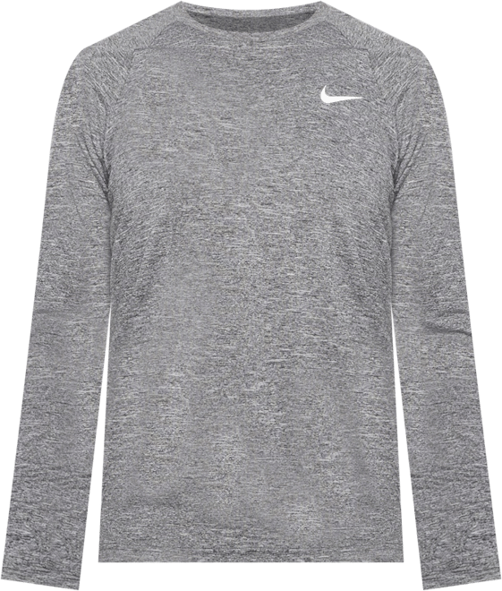 Nike Camiseta Hydroguard de natación de manga larga de tela jaspeada para hombre