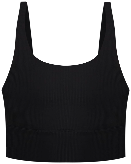 Nike Zenvy Rib Bra deportivo de baja sujeción de talle largo con almohadillas para mujer