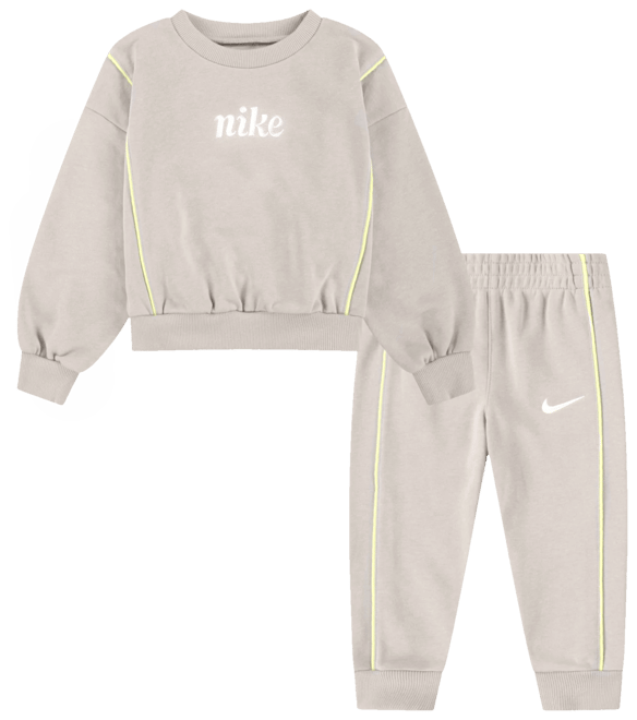 Nike Essentials Conjunto de cuello redondo de dos piezas para niños talla pequeña