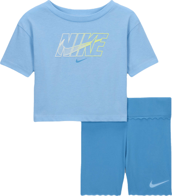 Nike Dri-FIT Swoosh Motion Conjunto de 2 piezas de shorts de ciclismo para bebé