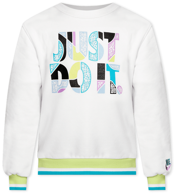 Nike Sportswear "Outside the Lines" Little Kids' French Terry Crew Top