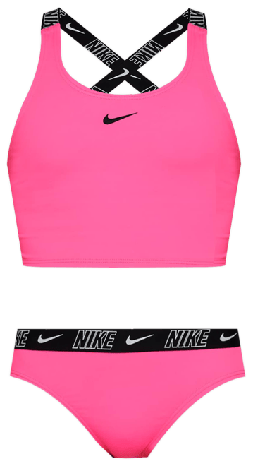 Nike Swim Conjunto de midkini con espalda cruzada para niña talla grande