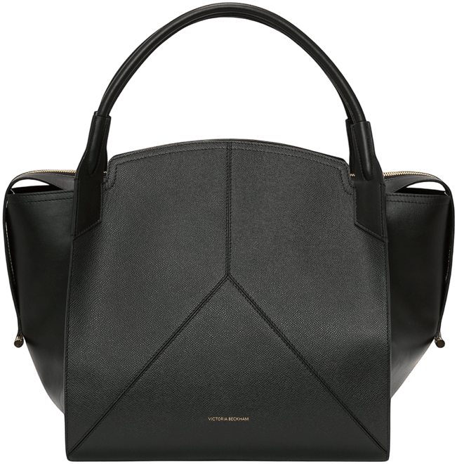 Victoria Bag In Black Grained Leather