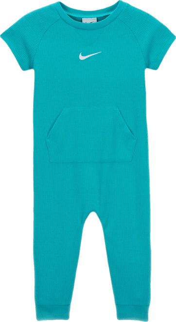Nike Essentials Baby (0-9M) Short Sleeve Waffle Knit Coverall