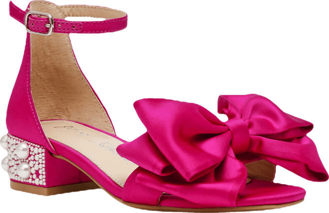 Little and Big Girls Lulu Dress Sandal with Pearl Heel