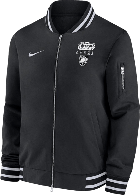 Men's Black Army Black Knights 2024 Rivalry Collection Full-Zip Bomber Jacket