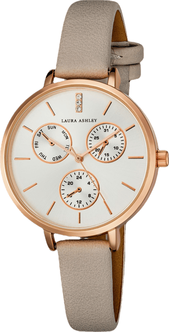 Women's Chrono Dial Gray Polyurethane Strap Watch 36mm