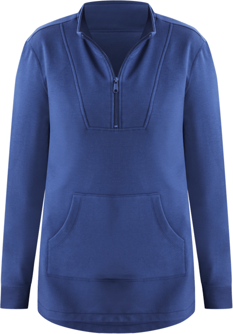 Women's Cozy Quarter-Zip Tunic Fleece Sweatshirt, Exclusively at Macy's