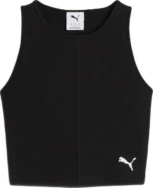 PUMA Wardrobe Essentials Women's Ribbed Crop Top