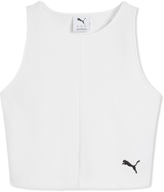 PUMA Wardrobe Essentials Women's Ribbed Crop Top