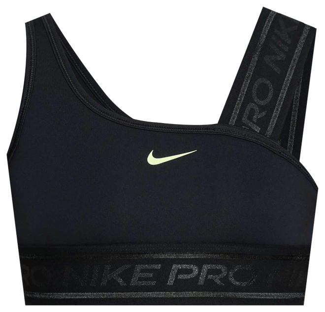 Nike Pro Swoosh Sport-BH mit asymmetrischem Design (Mädchen)