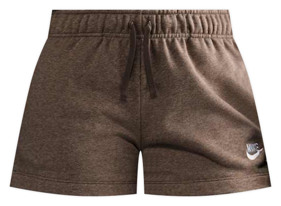 Nike Sportswear Club Fleece Shorts de tiro medio para mujer