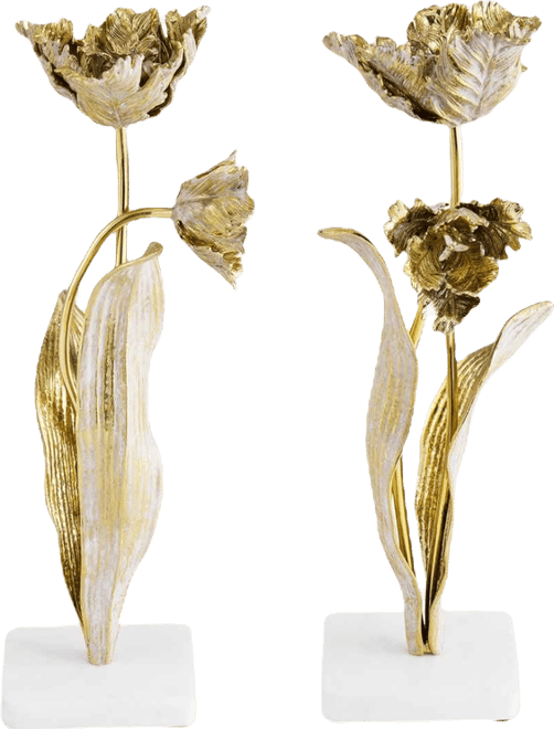 Tulip Candleholders, Set of 2