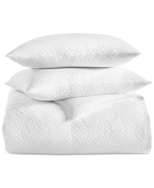 Lattice Medallion 3-Pc. Duvet Cover Set, Full/Queen, Exclusively at Macy's