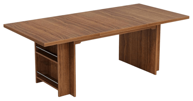 Farmhouse Dining Table for 6 to 8, 63-Inch Rectangular Wooden Kitchen Table with Storage, Industrial Dinner Table with Shelves