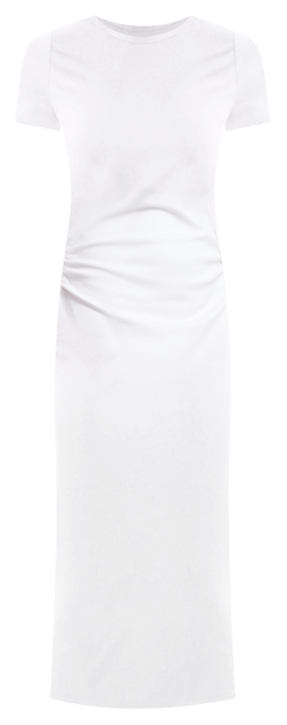 Women's Ruched Short-Sleeve Midi Dress, Exclusively at Macy's