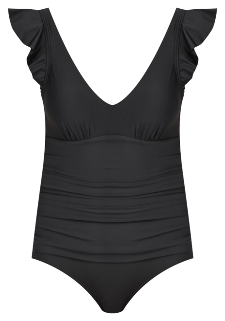 Women's Ruffled Underwire One-Piece Swimsuit