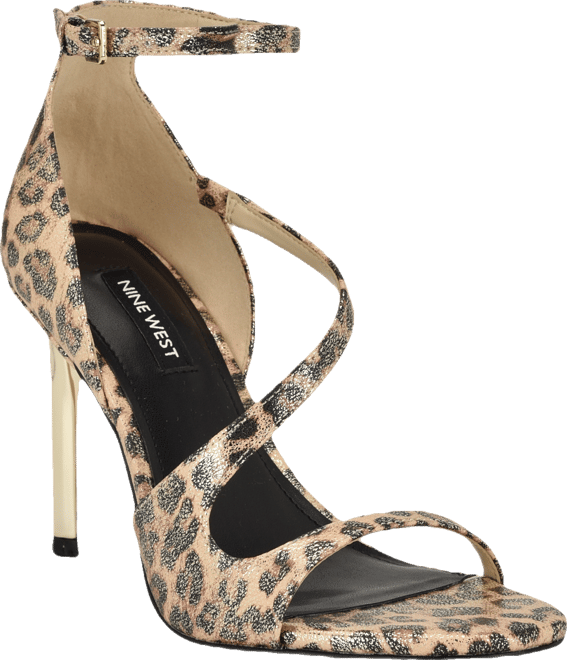 Women's Shimmy Asymmetrical High Stiletto Sandals