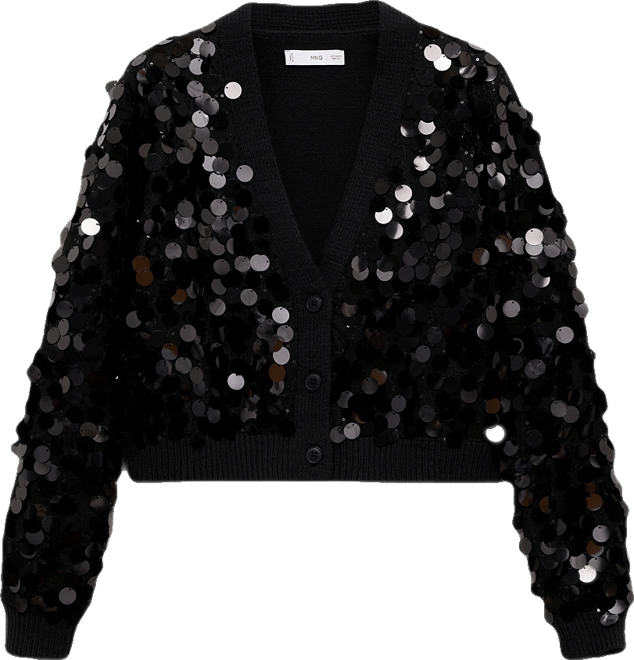 Women's Paillettes Knit Cardigan