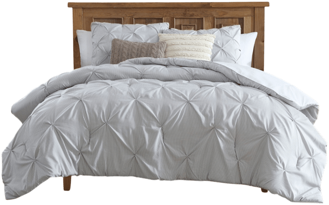Classic Stripes Pintuck 3-Pc. Comforter Set, King