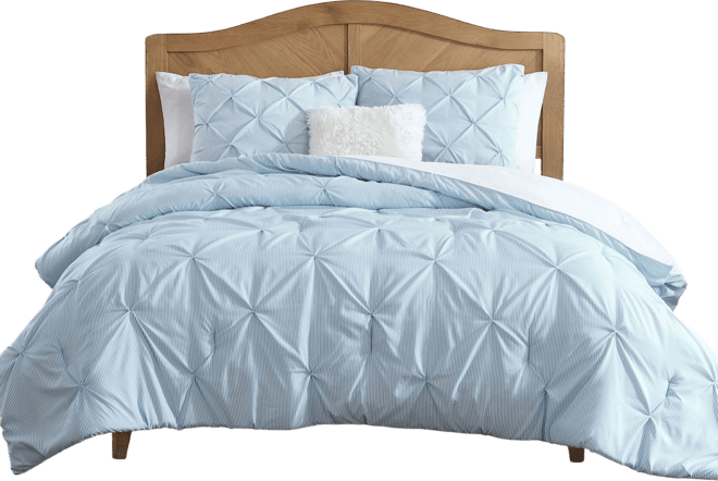 Classic Stripes Pintuck 3-Pc. Comforter Set, Full/Queen